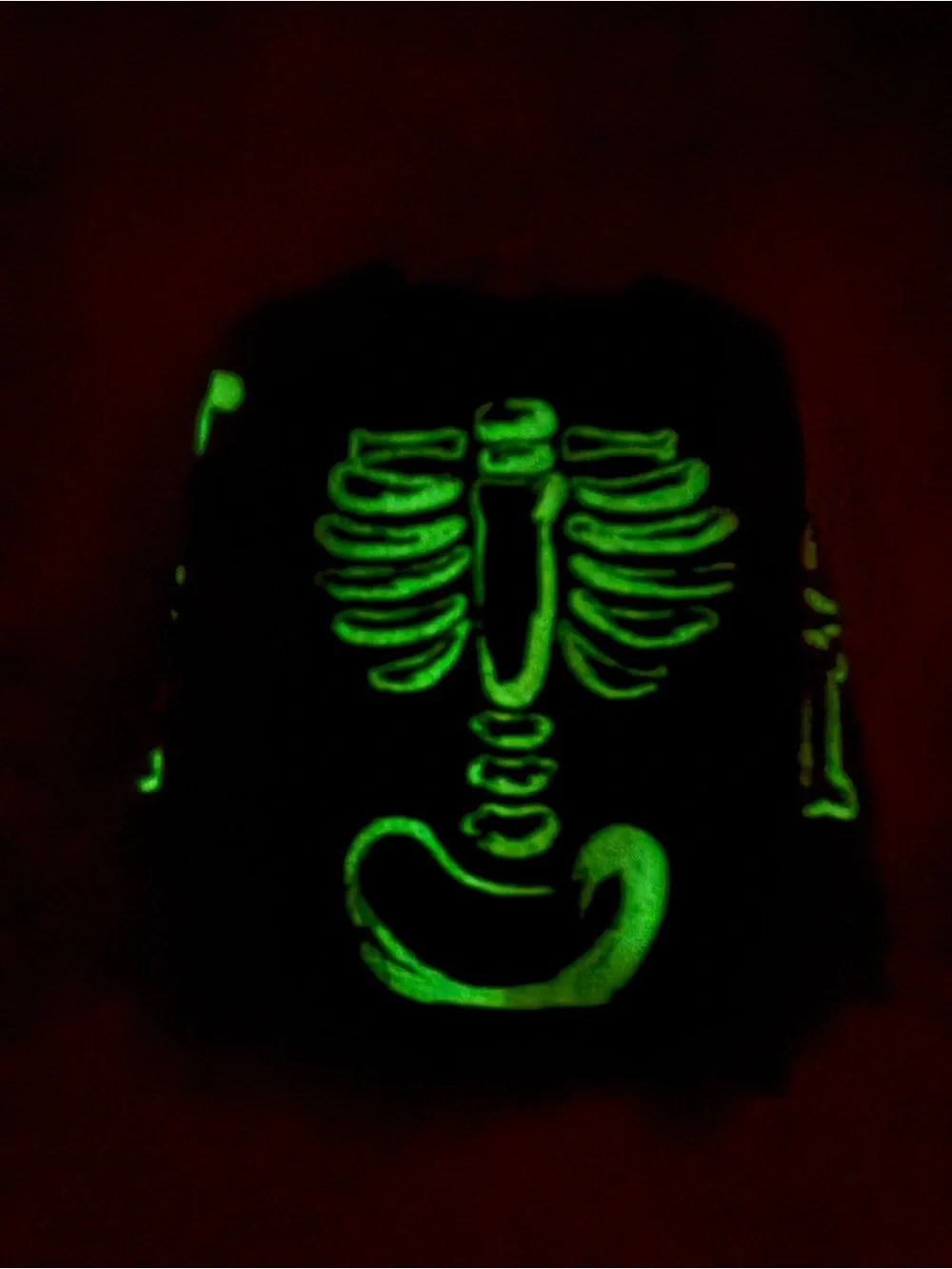 Carter's Boys Black Long-Sleeve Skeleton Glow In The Dark Graphic Shirt Size 3T